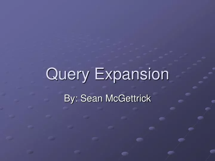 query expansion