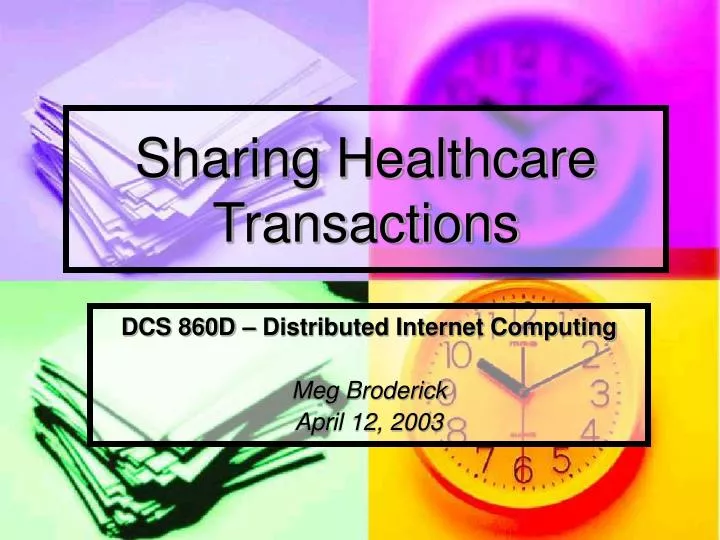 sharing healthcare transactions