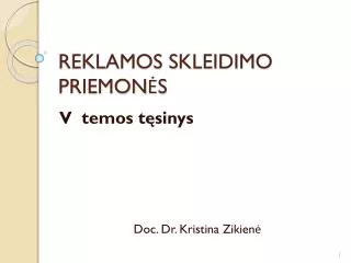 reklamos skleidimo priemon s