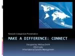 make a difference: connect - slide 1