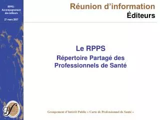r union d information diteurs