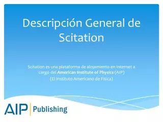 descripci n general de scitation