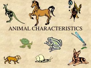 ANIMAL CHARACTERISTICS