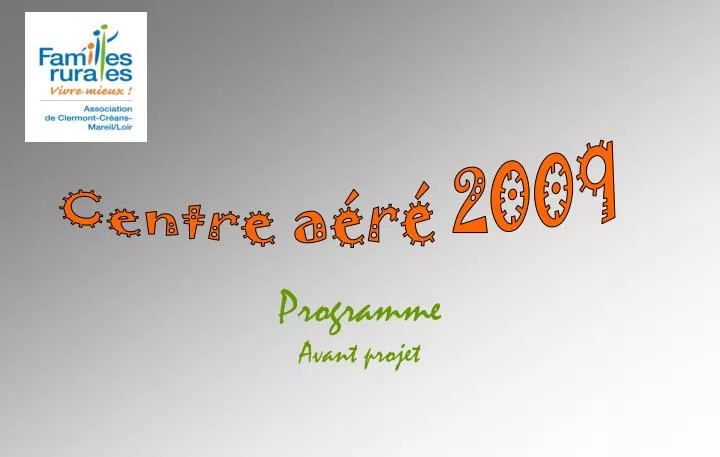 programme avant projet