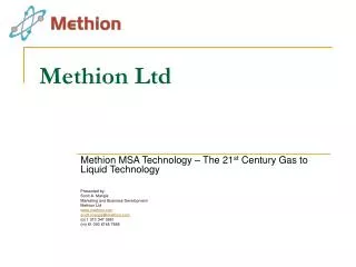 Methion Ltd
