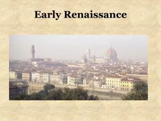 Early Renaissance