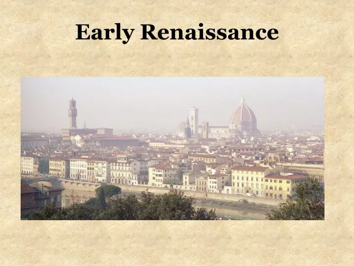 early renaissance