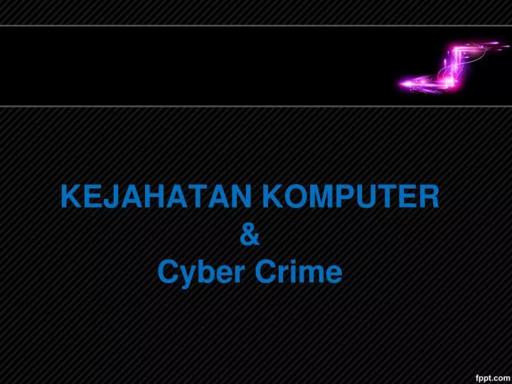 kejahatan komputer cyber crime