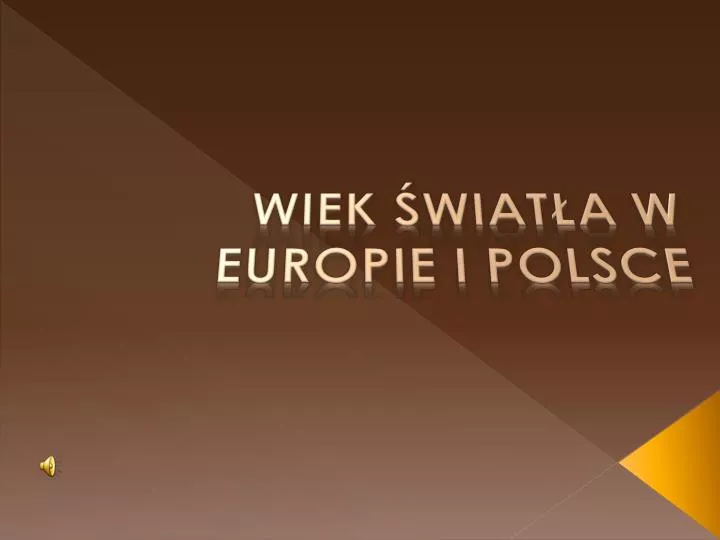 wiek wiat a w europie i polsce