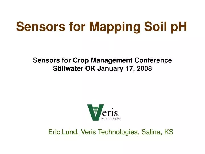 sensors for mapping soil ph