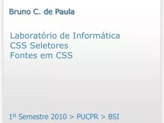 laborat rio de inform tica css seletores fontes em css