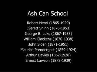 Ash Can School