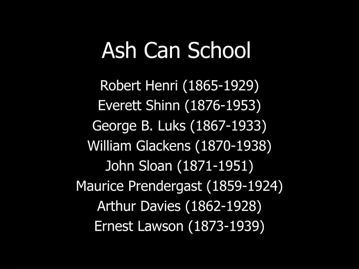 ash can school