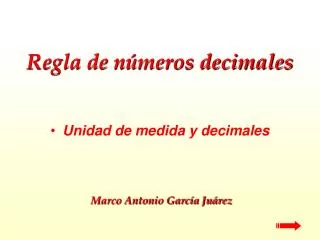regla de n meros decimales