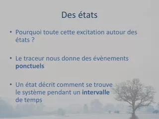 des tats