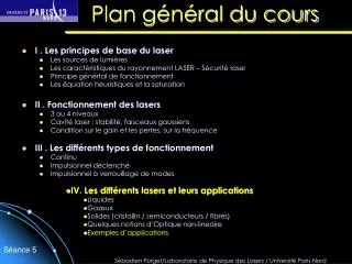 plan g n ral du cours