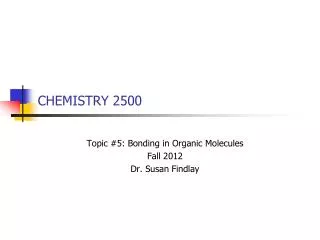 CHEMISTRY 2500