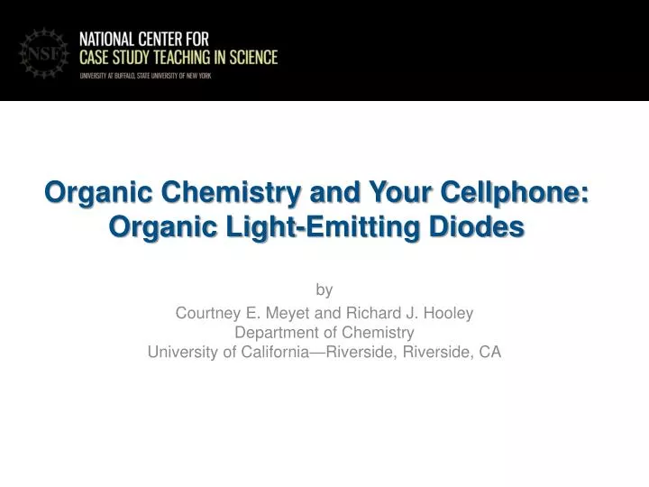 organic chemistry and your cellphone organic light emitting diodes