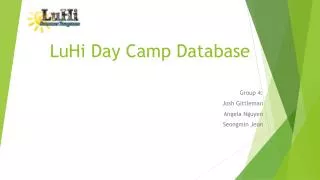 LuHi Day Camp Database