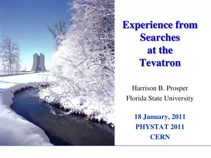experience from searches at the tevatron