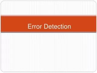 error detection