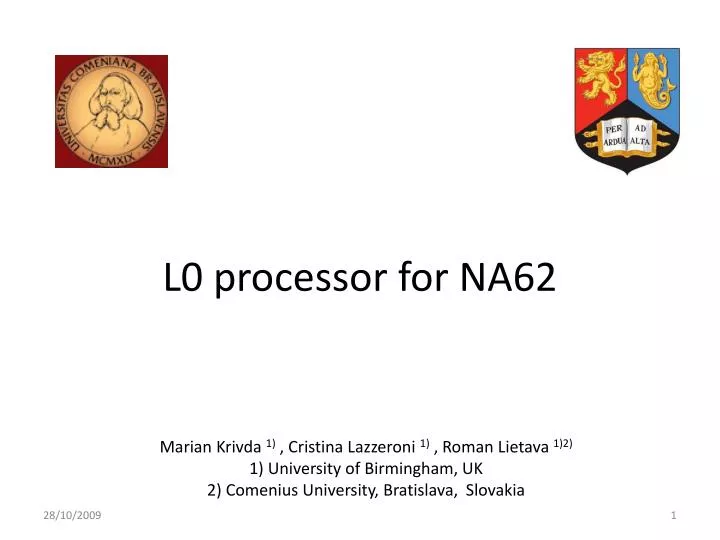 l0 processor for na62