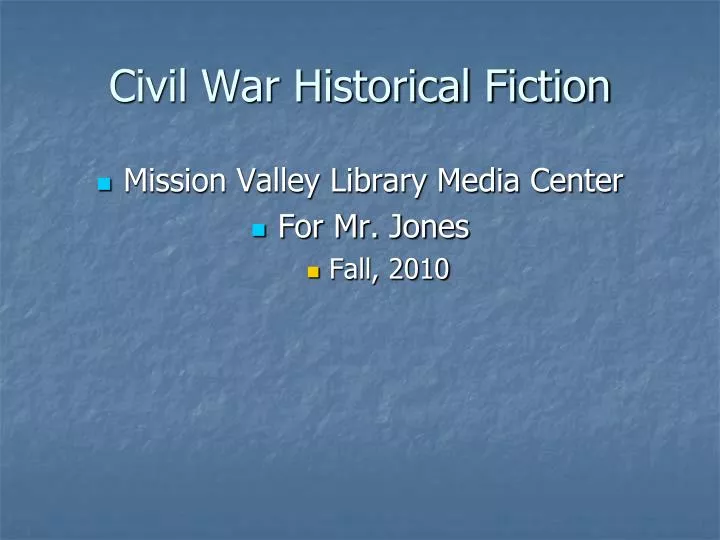 civil war historical fiction