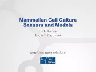 Mammalian Cell Culture Sensors and Models