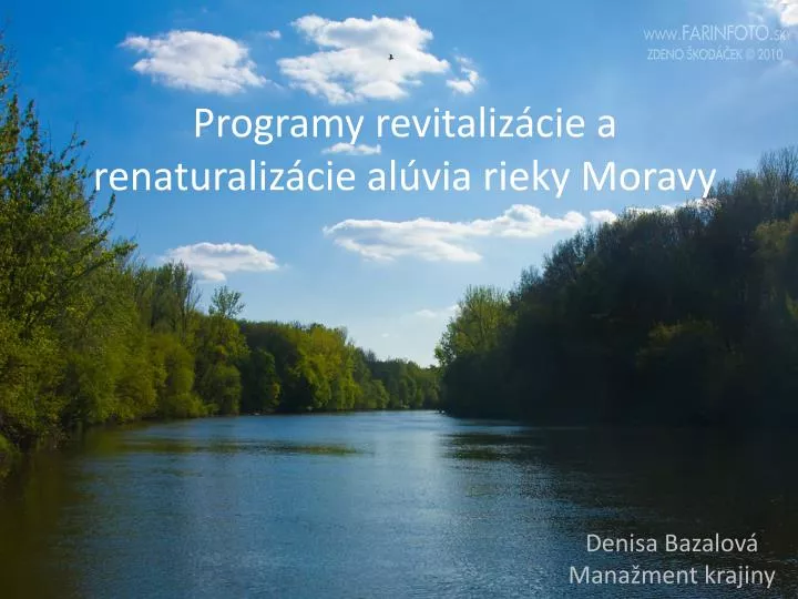 programy revitaliz cie a renaturaliz cie al via rieky moravy