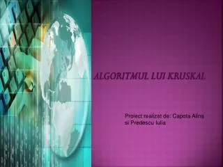 algoritmul lui kruskal