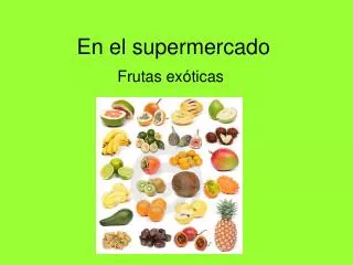 en el supermercado