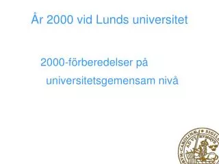 r 2000 vid lunds universitet