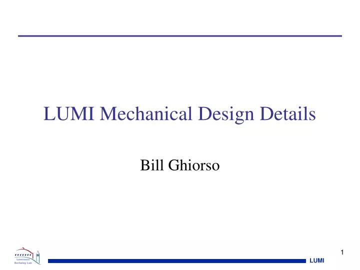lumi mechanical design details