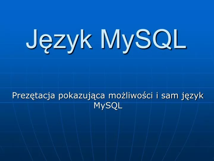 j zyk mysql