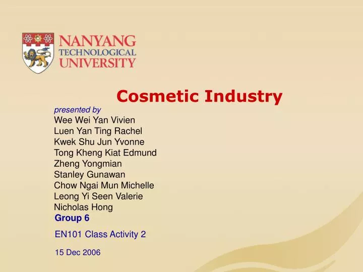 cosmetic industry