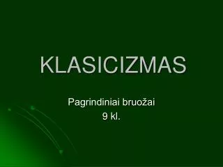 klasicizmas