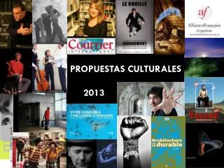 propuestas culturales 2013
