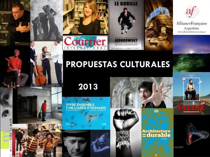 propuestas culturales 2013