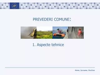 prevederi comune