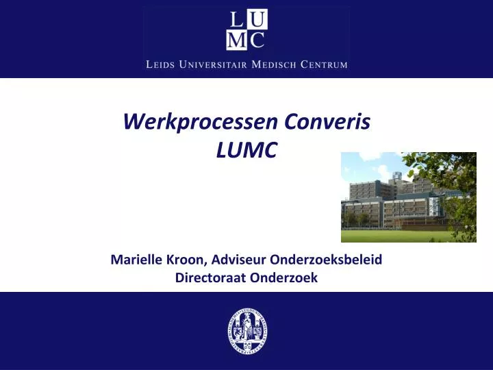 werkprocessen converis lumc