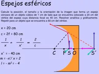 espejos esf ricos
