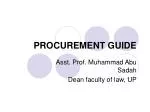 PROCUREMENT GUIDE - slide 1