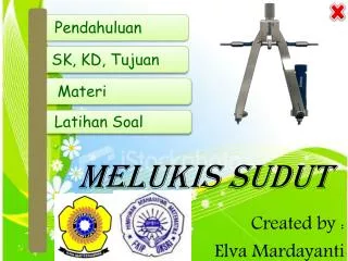 melukis sudut