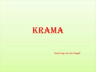 krama