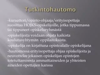 tutkintohautomo