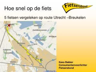 hoe snel op de fiets