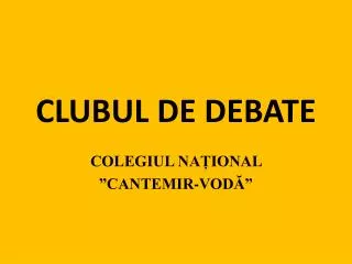 clubul de debate