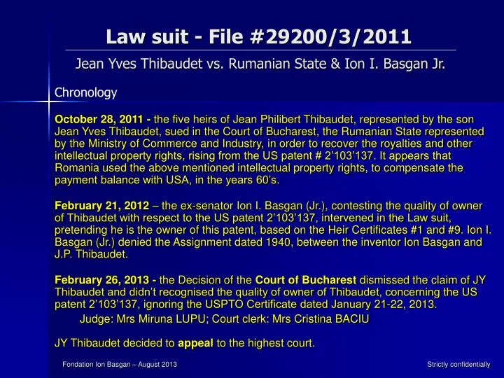 law suit file 29200 3 2011