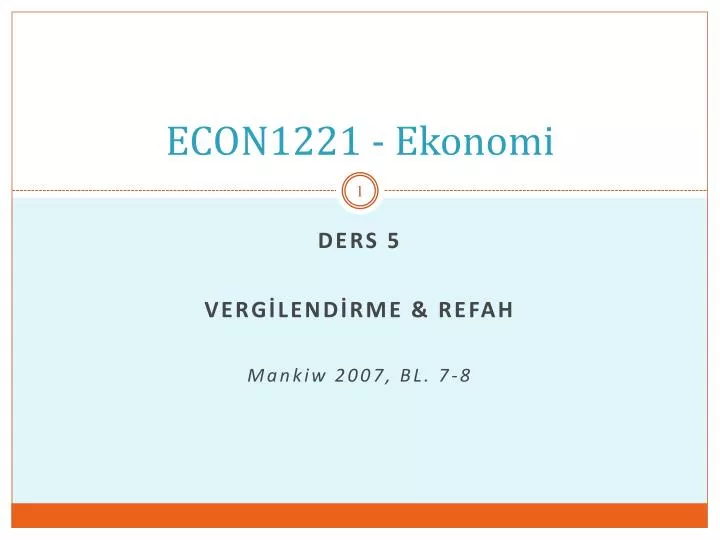econ1221 ekonomi