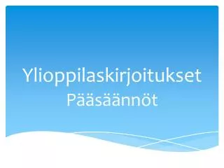 Ylioppilaskirjoitukset